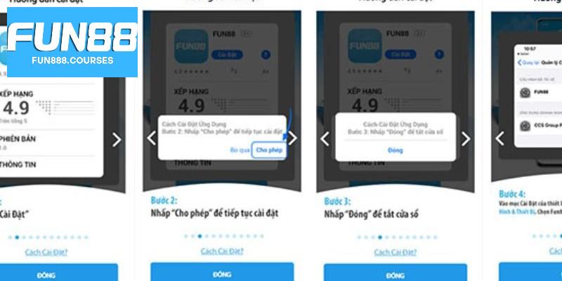 Tải App Fun88 2 Các bước tải app Fun88